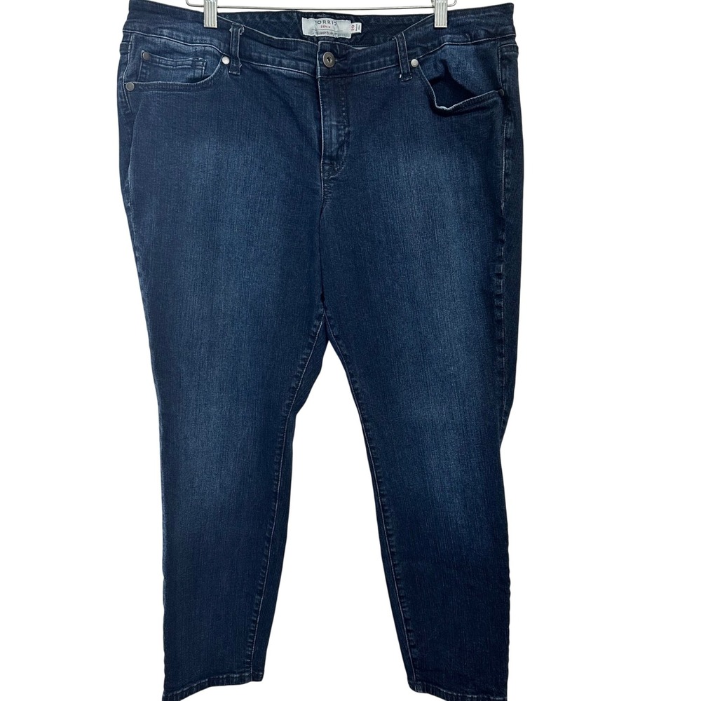 Torrid Denim Womens Size 20 Dark Wash We‎ Swear By The Fit Skinny Jeans